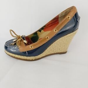 𝅺MILLY SPERRY TOP SIDER wedge shoes sz 6